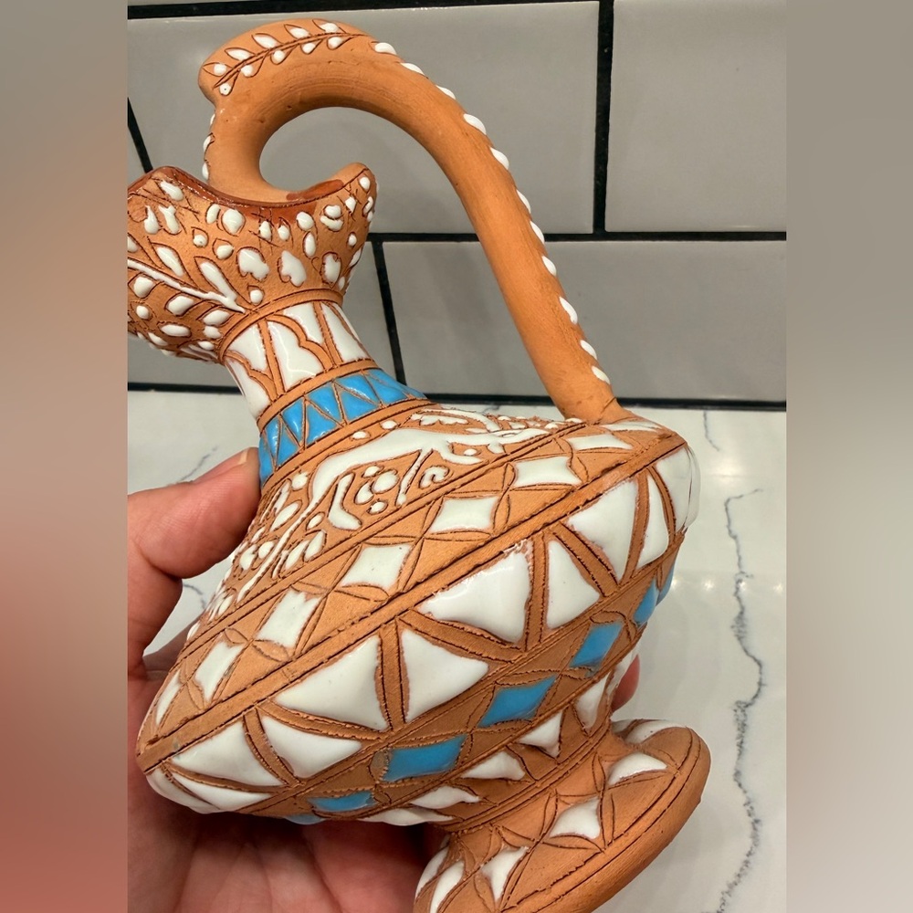 Apollon Keramik Rodas Vintage Greek Clay Vase - Picture 5 of 7
